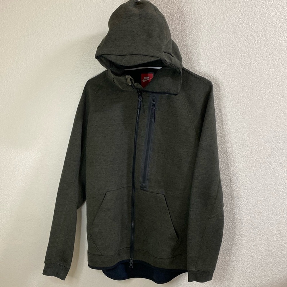 Nike Green Performance Zip Jacket‎ With Hoodie